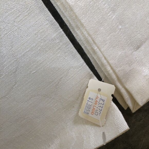 Alan Ladd Hardware Store NWT Ecru Floral Linen Napkins 4 22x22 Palm Springs CA - Picture 5 of 7